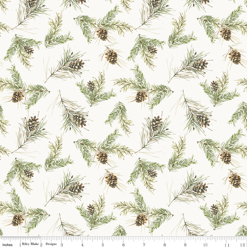 Holiday Spirit Pinecones Cream