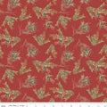 Holiday Spirit Pinecones Red