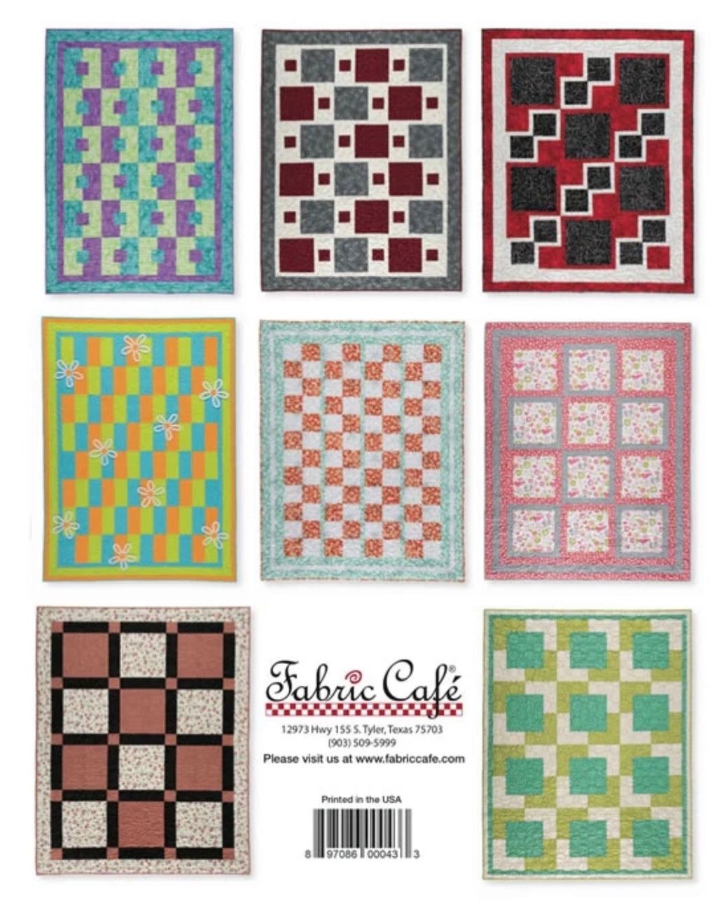 Fabric Cafe Easy Peasy 3 yard Quilts