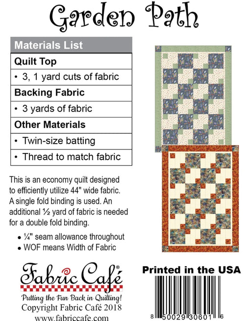 Fabric Cafe Garden Path