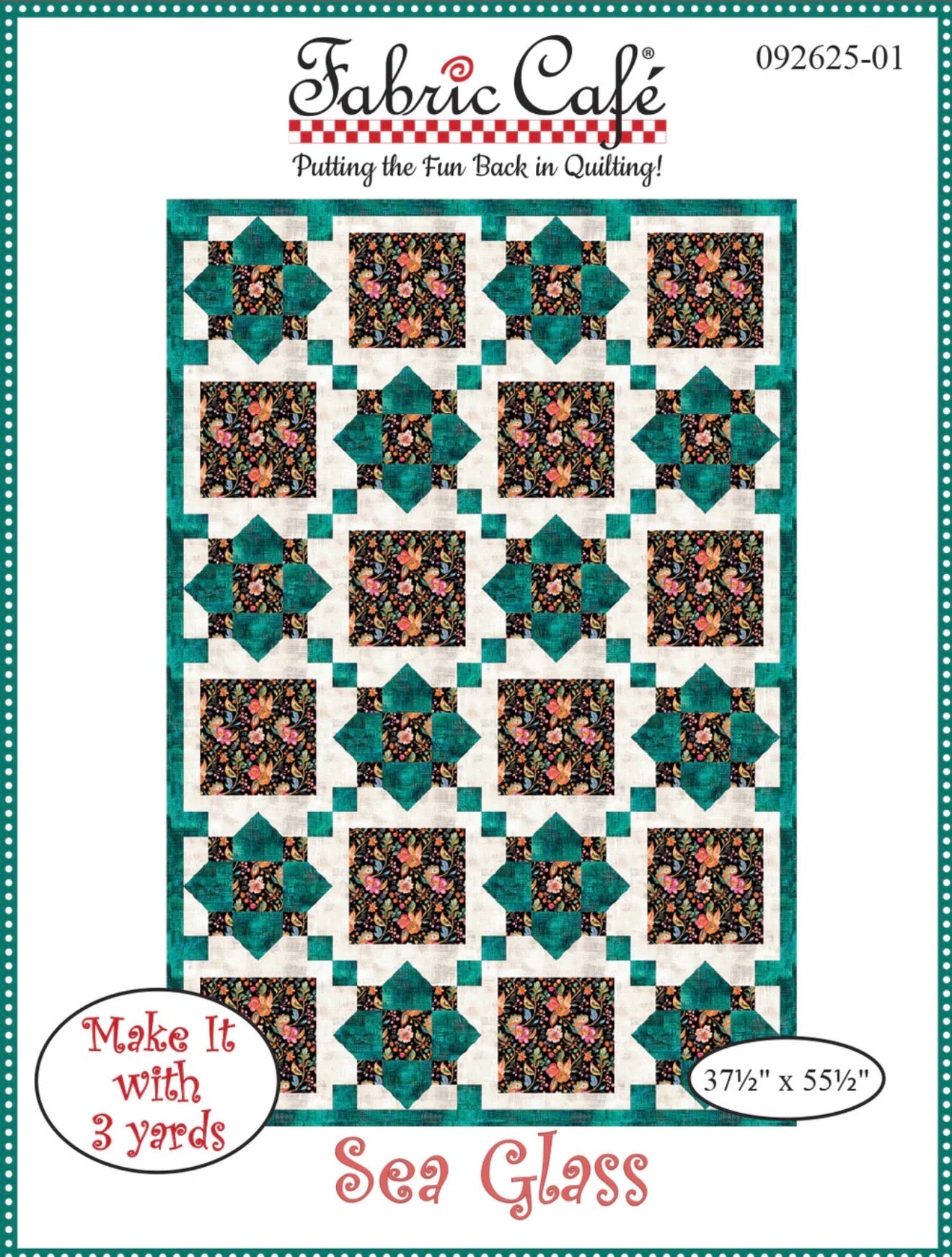 Fabric Cafe Sea Glass Quilt Pattern
