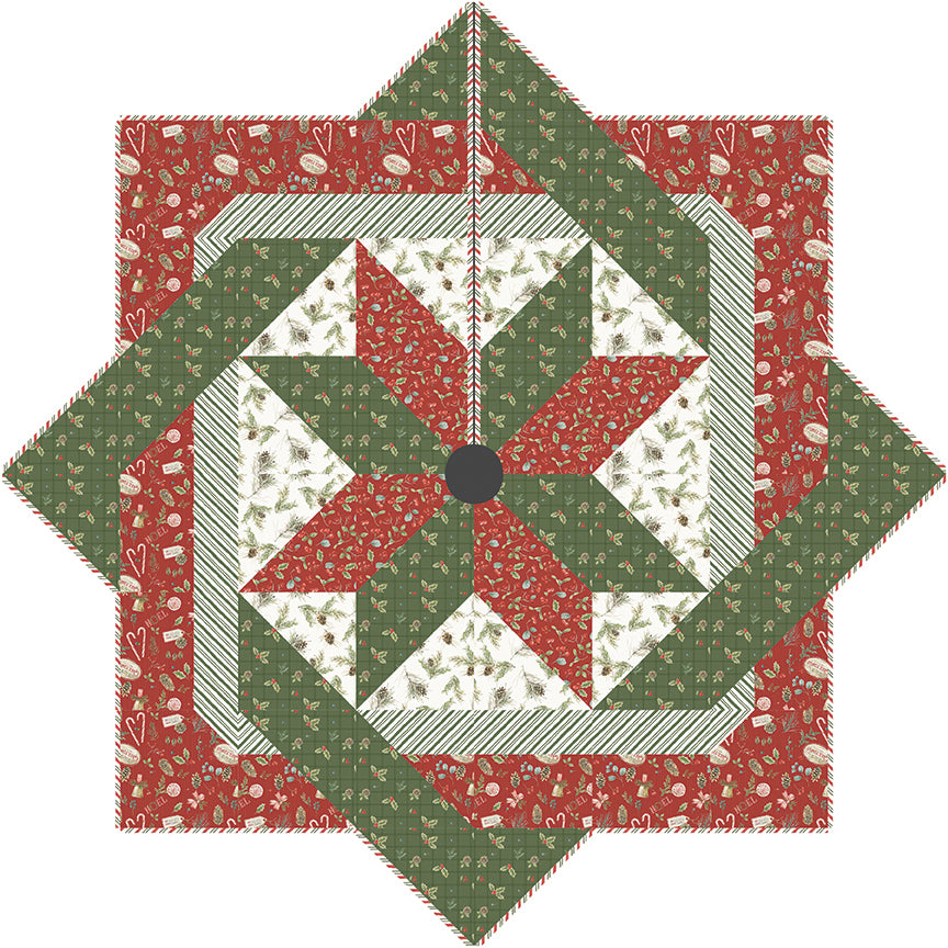 Quiltscapes Star Weave Tree Skirt